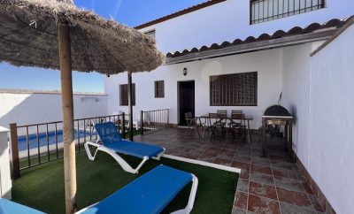 Casa coqueta para 4 con piscina privada y tumbonas en el Palmar, El Olivo 4