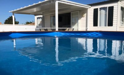 Mobile home con piscina privada prefabricada a muy buen precio